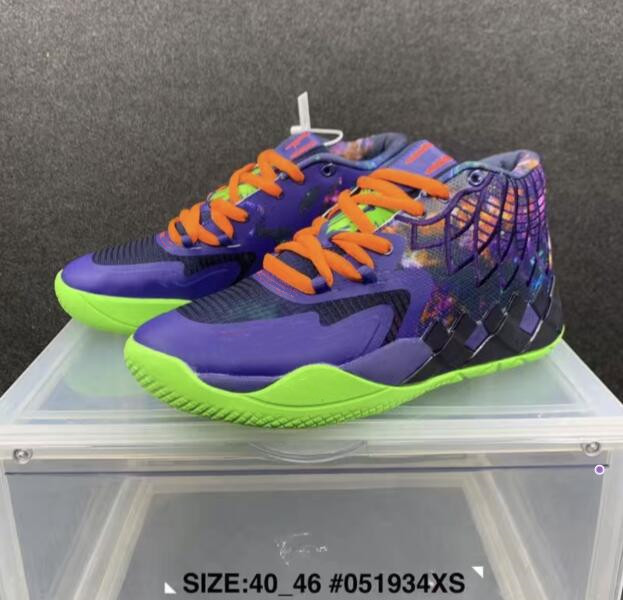 

Mens Lamelo Ball MB 01 Basketball Shoes Rick And Morty Red Green Galaxy Purple Blue Grey Black Queen Buzz City Melo Galaxy Sneakers