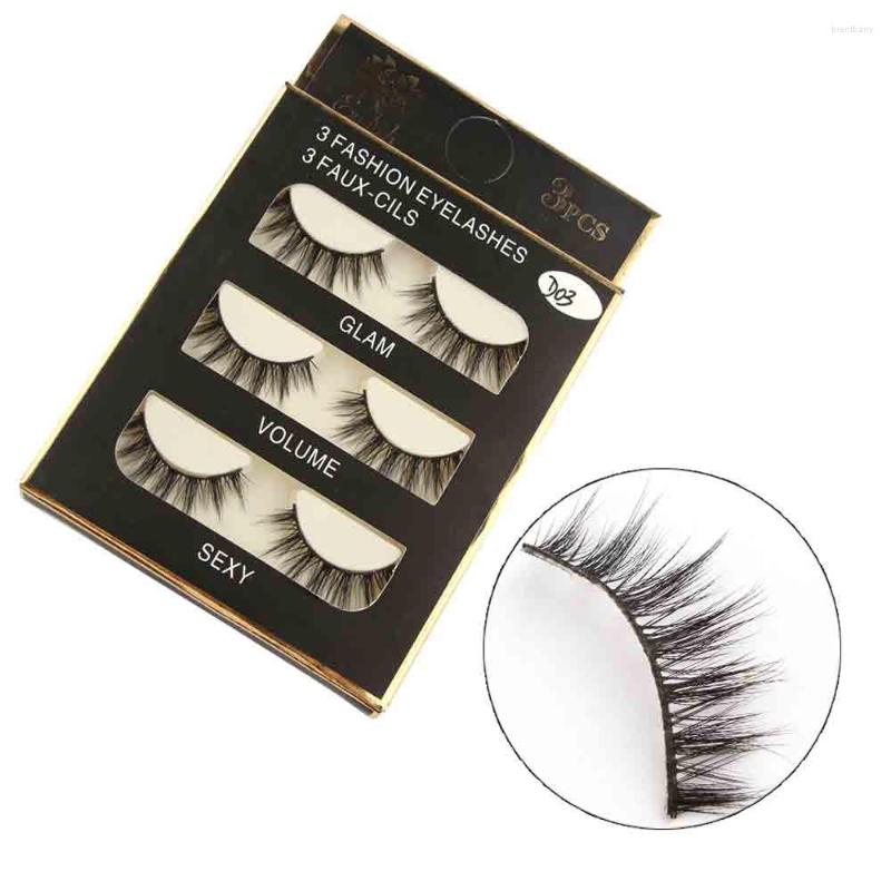 

False Eyelashes 1 Box Luxury 3D Lashes Fluffy Strip Dramatic Volume Extension Silk Long Natural Party Maquiagem Faux Cils