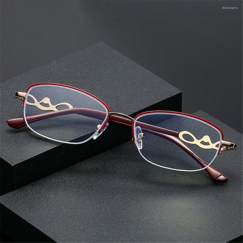 

Sunglasses Fashion Anti-UV Transparent Anti Blue Light Reading Glasses Computer Goggles Presbyopic Eyeglasses Metal Frame Eyewear