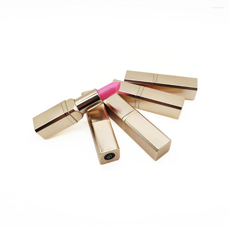 

Lip Gloss 8 Colors Transparent Jelly Flower Gold Foil Temperature Change Long Lasting Makeup Care Private Label Custom Bulk, 5pcs without logo