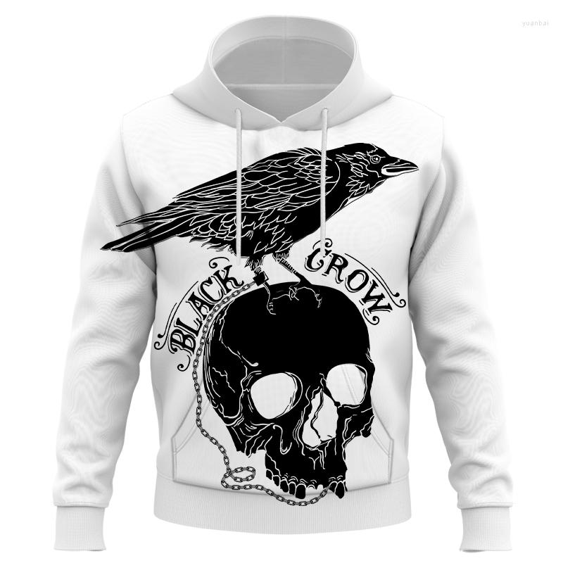 

Men's Hoodies 2022 Spring/Autumn Cartoon Black Crow 3d Printing Men's And Women's Hoodie Children's Fashion Long Sleeve Harajuk, Cbw-3099