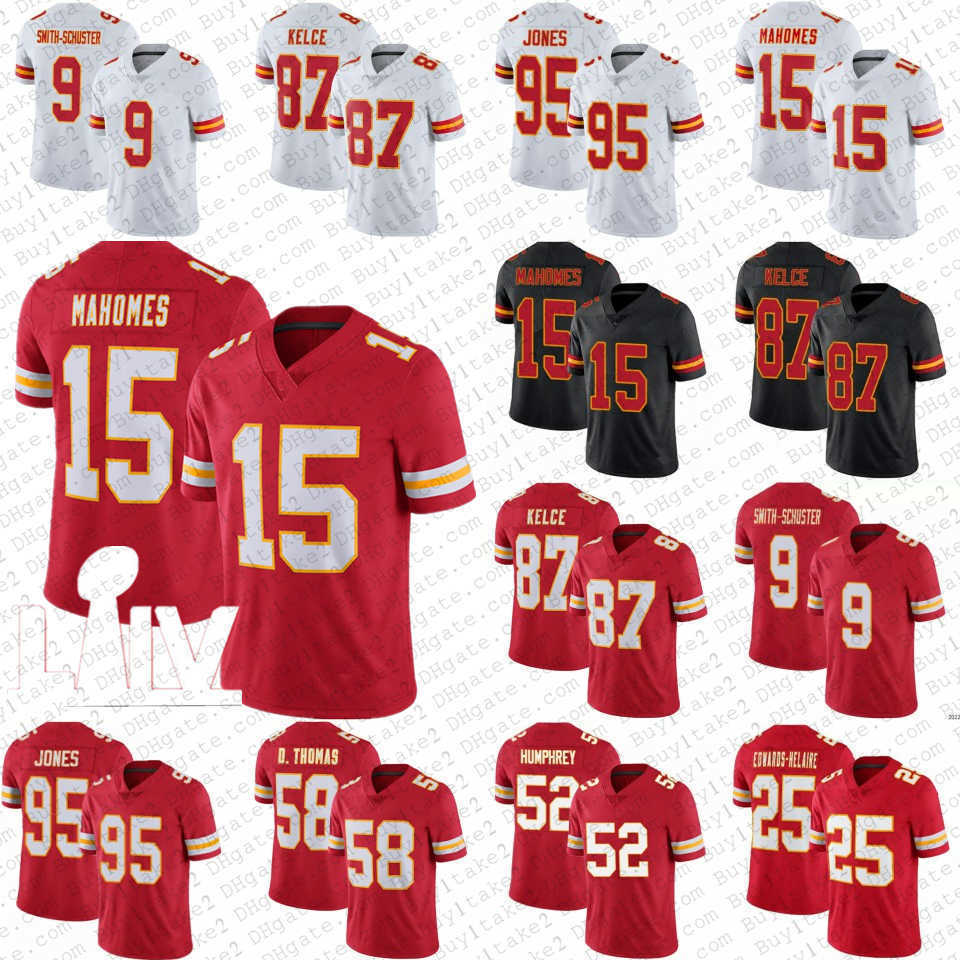 

Jersey 15 Patrick Mahomes Travis Kelce 9 JuJu Smith-Schuster Football''Nfl''Jerseys Creed Humphrey Chris Jones Kansases City Clyde Edwards-Helaire, Youth