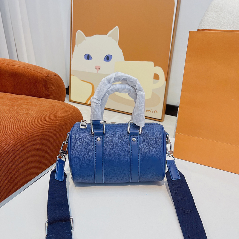 

Women's Designer Messenger XS Pillow Bag New Women's Shouler Luxuries 2022 Travel Handbag High Handle Wallet Blue Flower