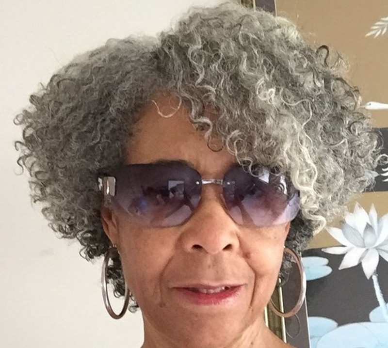 

Short silver grey kinky curly ponytail hairpiece naturally gray hairstyle salter and pepper real hair extension for older women