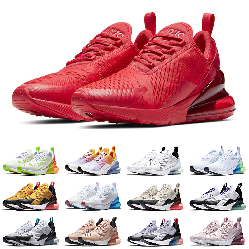 

max 270 air running shoes for men women airmaxs 270s White Black University Red Dusty Cactus Photo Bule Light Bone womens Barely Rose Volt Fuchsia outdoor trainer, # 7