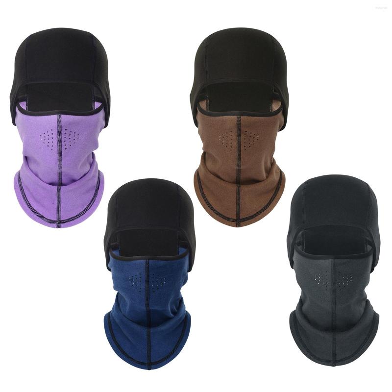 

Skiing Suits Winter Warm Fleece Balaclava Neck Warmer Hat Ski Mask Windproof Face For Outdoor Sports, Purple