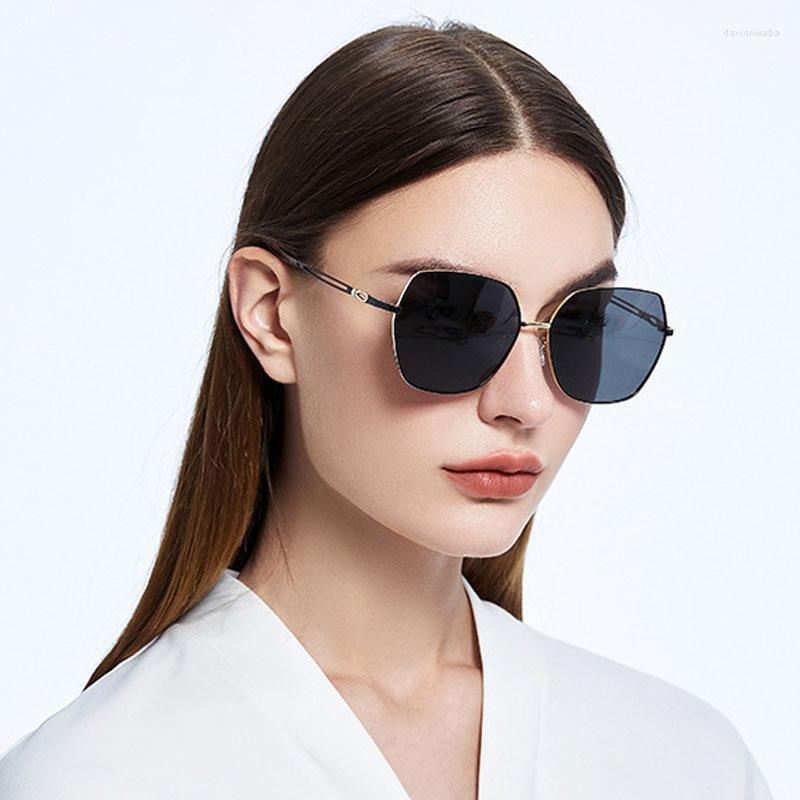 

Sunglasses Luxury Elegant Women Gradient Polarized Square Ladies Trending Outdoor Shades Polygon UV Protect Eyewear 2022