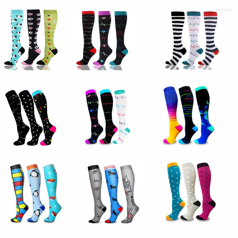 

Men's Socks 6 Pairs/Lot Compression Stockings Varicose Veins Edema Diabete Men Women Outdoor Running Cycling Long Pressure Pack, 6 pairs omix006-28