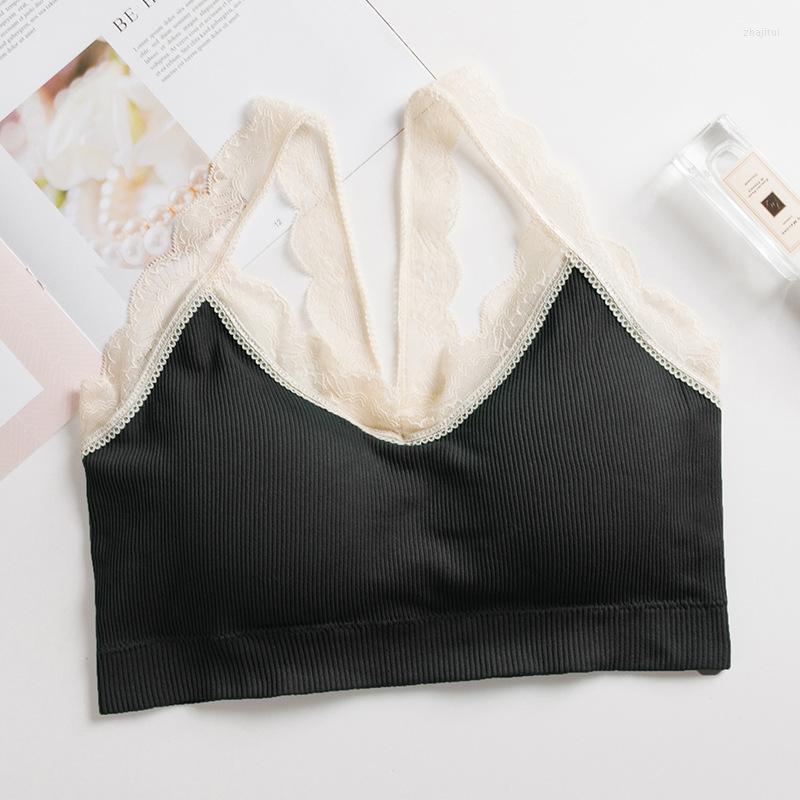 

Women's Shapers Women's Fashion Comfortable Female Lace Tank Top Sexy Crop Women Camisole Camis Tops Seamless Underwear, Black