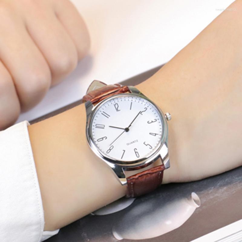 

Wristwatches Clock 2022 Mens Simple Business Fashion Leather Quartz Wrist Watch Wristwatch Gift Elegant Analog Masculino RelojWristwatches