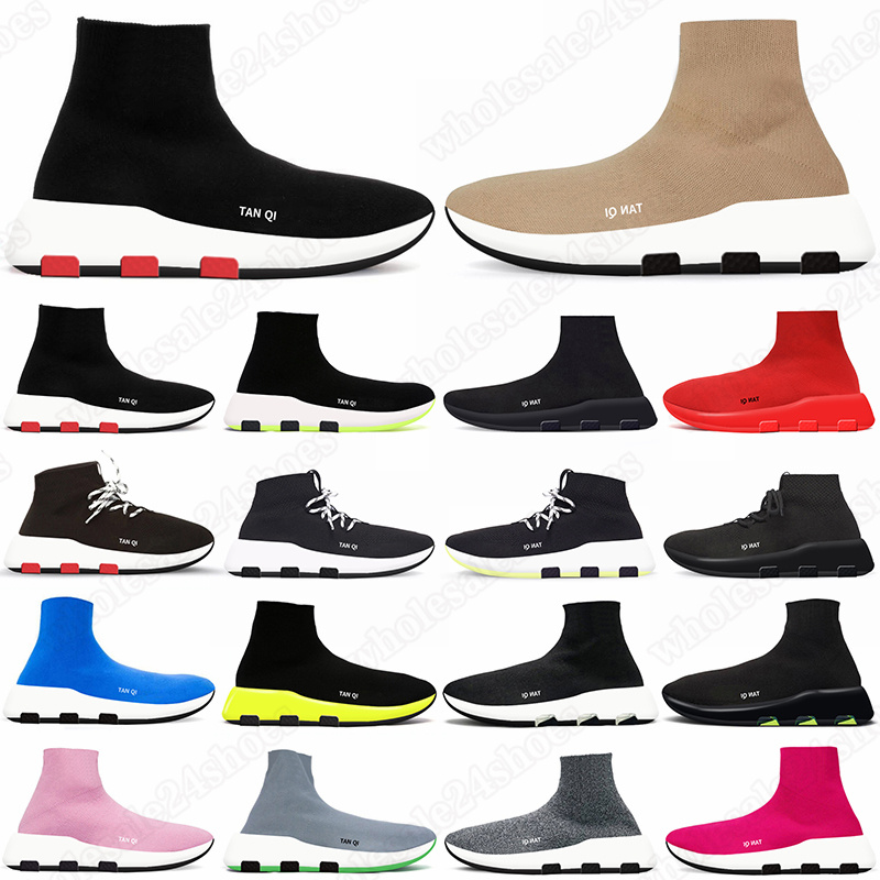 

sock shoes for men women Graffiti Beige Black White casual designer platform sneakers Clear Sole Lace-up White GAI mens womens outdoor trainers, Lace-up black white