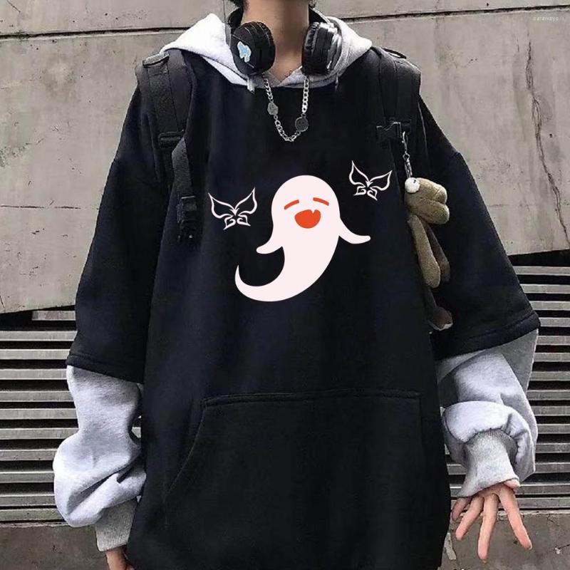 

Men's Hoodies Kawaii Genshin Impact Hoodie Unisex Long Sleeve Funny Cute Pullover Sweatshirts Teens, Black