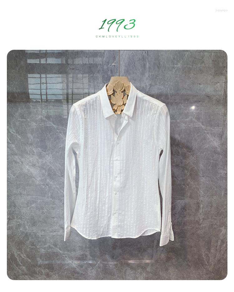 

Men's Casual Shirts WZ08183 Fashion Men's 2022 Runway Luxury European Design Party Style Clothing, Picture shown