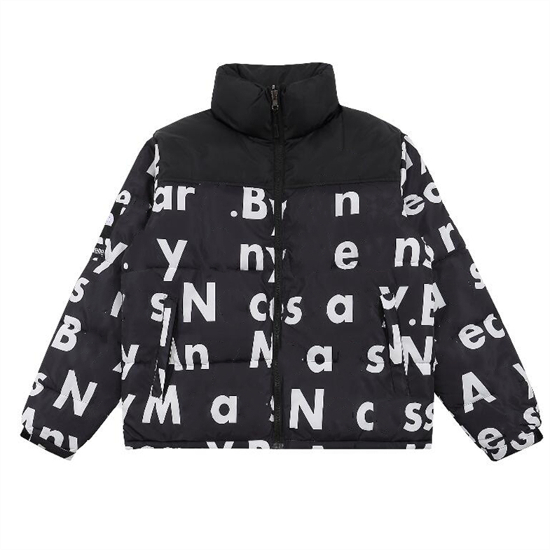 

new the Men's Down Jackets Parkas Men's women's Casual Downs cotton Designer Jacket Embroidery logo, Black