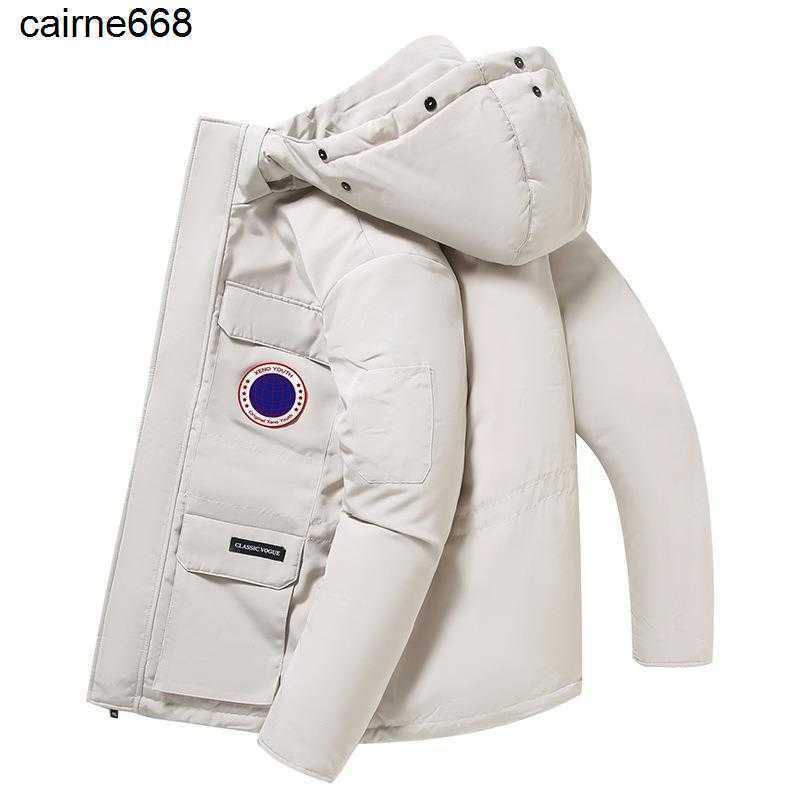 designer Men's Down Parkas Canada men women lovers fashion Goose Down jacket thickened Parker work clothes jacket trend-image-808128334