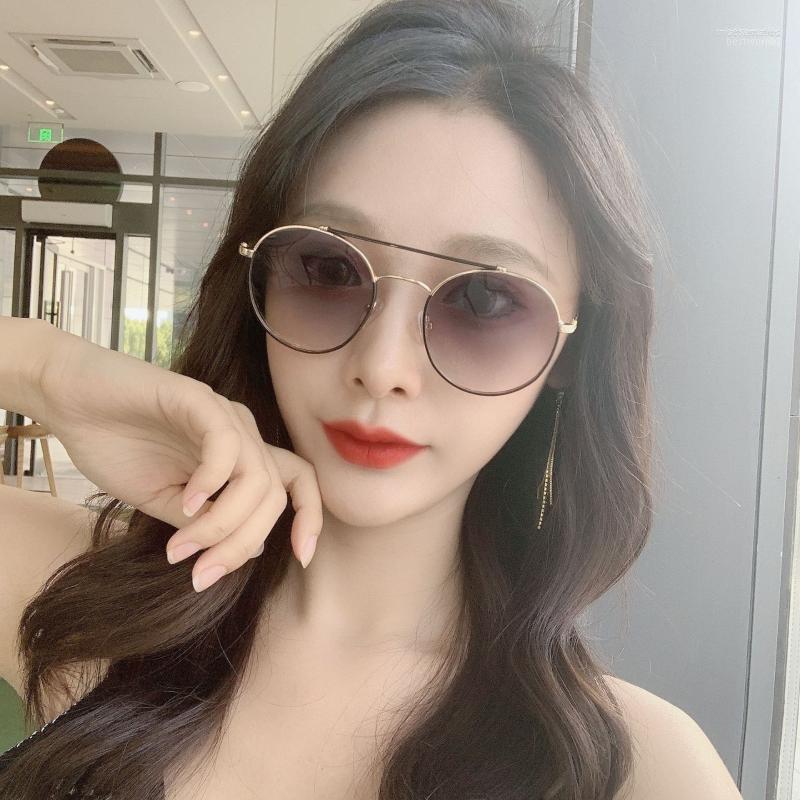 

Sunglasses Retro Small Round Female 2022 Arrival Art Fashion Brand Designer Trendy Vintage Metal