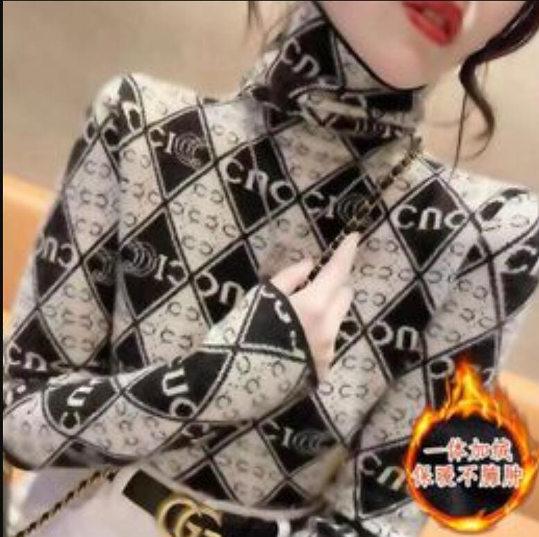 

Womens sweaters Designer Dress stretch turtleneck for keeps warm For Pullovers Knitted Girls slim fit Tops clothing, 06