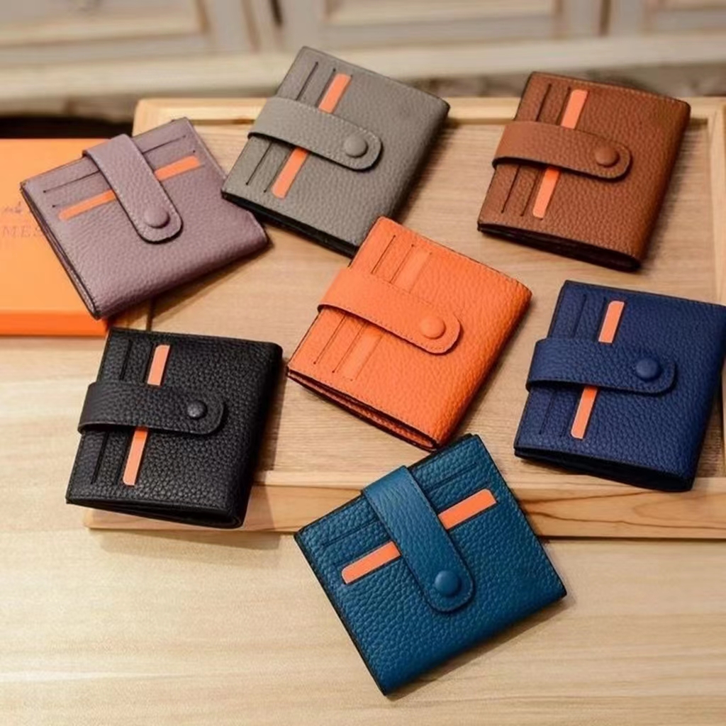 

designer wallets women's and men's classic H purses money simple business leather fashion Holders for woman bank card men, Customize