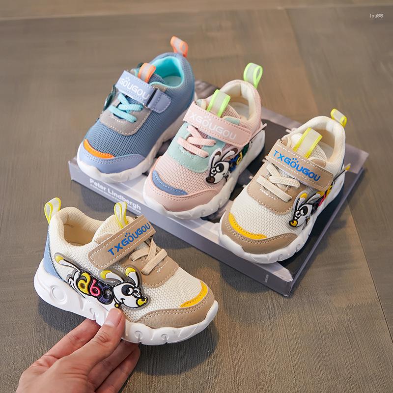 

Athletic Shoes 2022 Autumn Children Boys Girls Sport Breathable Infant Sneakers Soft Bottom Non-Slip Casual Kids, Blue