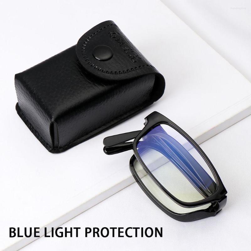 

Sunglasses Goggles Blue Light Blocking Anti-blue Glasses Folding Presbyopia Eyewear With Case Foldable Reading Eyeglasses