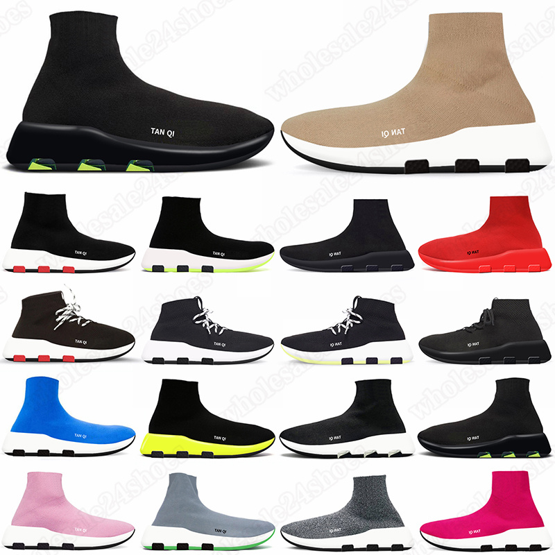 

sock shoes for men women Graffiti Beige Black White casual designer platform sneakers Clear Sole Lace-up White GAI mens womens outdoor trainers walking, Blue