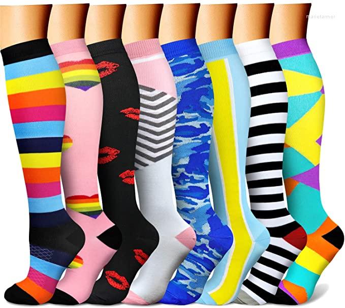 

Men's Socks Unisex Compression Support Sports Pregnant Cycling Outdoor Anti Fatigue Pain Relief Stretch Pressure Circulation, 18