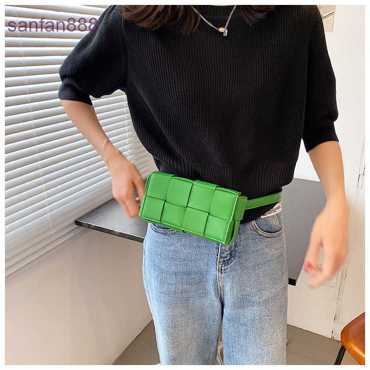 

bottegas venetta bags Bottegas Bag Venetas Jodie Woven pillow women's bag small square 2023 new fashion Pu waist simple chest Single Shoulder Messenger Y42A UUGJ, Apple green