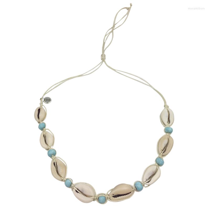 

Choker Boho Puka Natural Cowrie Shell Necklace Women Seashell Rope Chain Concha Jewelry Adjustable Collier Femme 2022