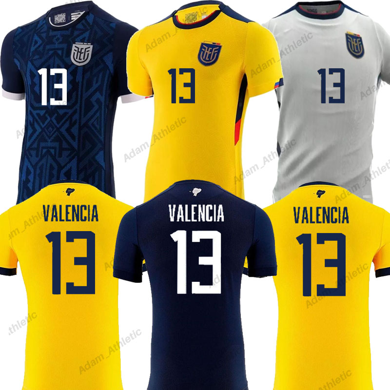 

Camiseta Ecuador soccer jerseys 2022 world cup Ecuador football shirt VALENCIA HINCAPIE ESTUPINAN camisa ecuatoriana M.CAICEDO PLATA ESTRADA Ecuadorian jersey, 22-23 3rd+wc2022 patches