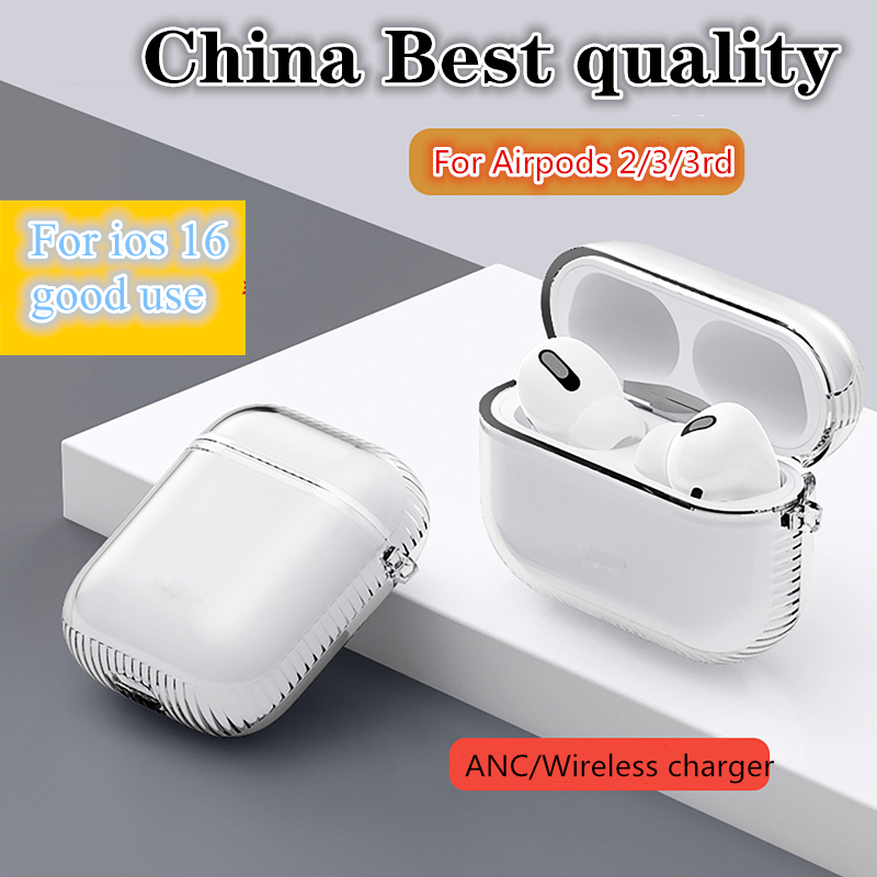 

For Airpods 2 pro airpod 3 Headphone Accessories Solid Silicone Cute Protective Earphone Cover Apple Wireless Charging Box Shockproof Case