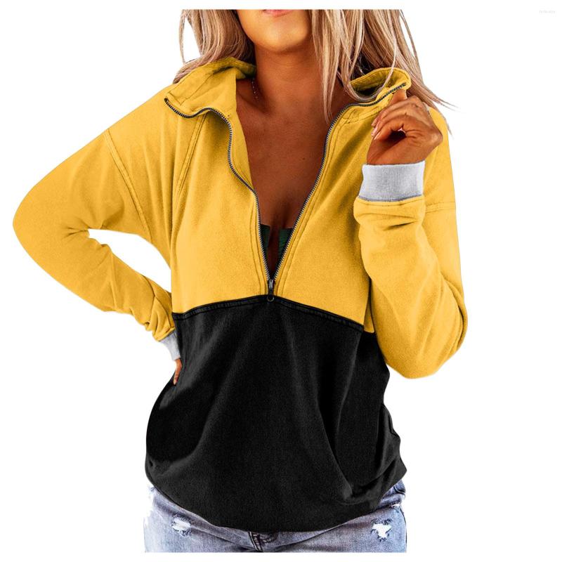 

Women's Hoodies Women Sweatershirts Casual Hoodie Winter Clothes Warm Hooded Sudadera Zip Up Sweatershirt Harajuku Long Sleeve, Yellow