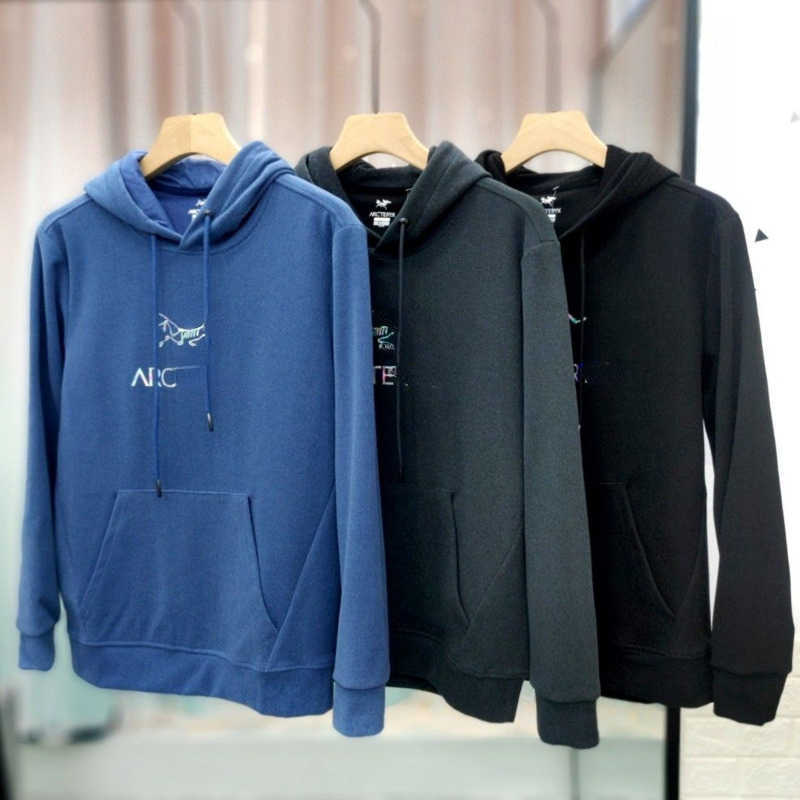 

Arc sweater designer sport swear autumn men's casual sports pullover hoodie fashion long sleeve lettered printed women's coat 4xl, Black