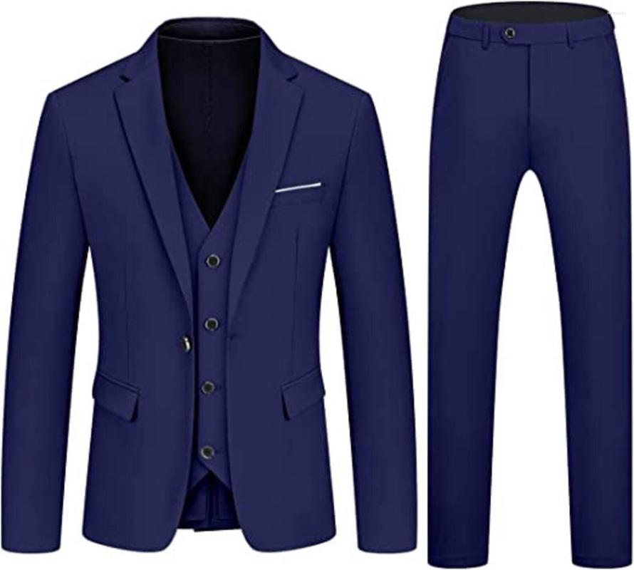 

Men's Suits Royal Blue Fashion Men Suit Notch Lapel Wedding Groom Tuxedo Banquet Blazer Slim Fit 3-Piece Jacket Pants Vest Trajes De Hombre, Green