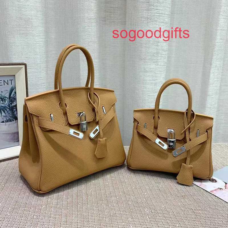 

Designer Bags Herme Luxury Genuine Leather Women's Single Shoulder Handbags Small bag Women's hand Cow leather in summer with extra togo wom, 3q powder