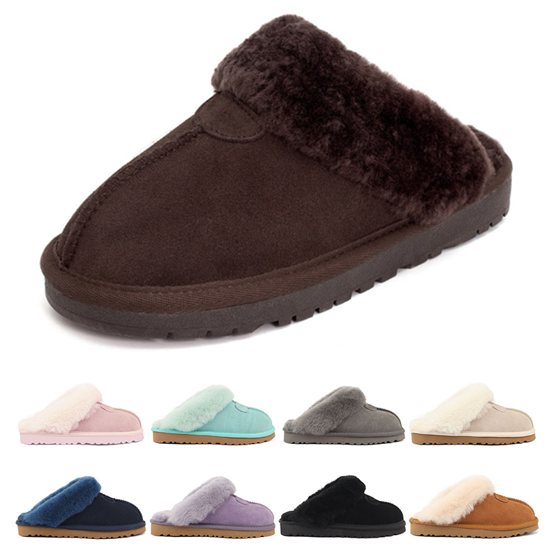 

2023 designer wool Slippers winter Booties slides snow Moccasins Scuffs Plush Rubber Indoor classic non slip mens women sports sneakers trainers fashion outdoor, 11