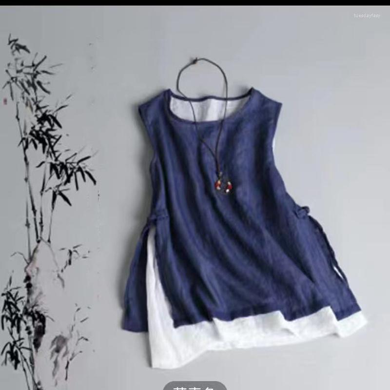 

Ethnic Clothing Vintage Cotton Linen Women's Top Traditional Chinese Loose Soft Oriental Tang Suit Shirt