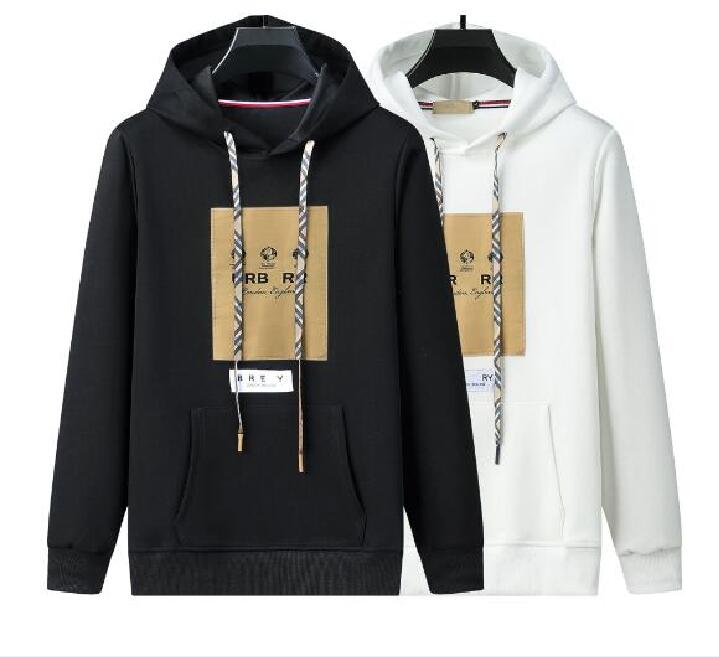 

Men's hoodie black and white color luxury classic plaid brand various styles 100% cotton winter fashion sweater comfortable casual street hip hop plus ye