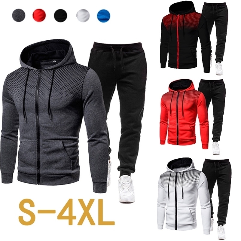 

Men' Tracksuits Casual Tracksuit Spring Autumn Fashion Men Jacket and Sweatpants Two Pieces Sets Sportswear Plus Size Clothing for Male 220930, Pants