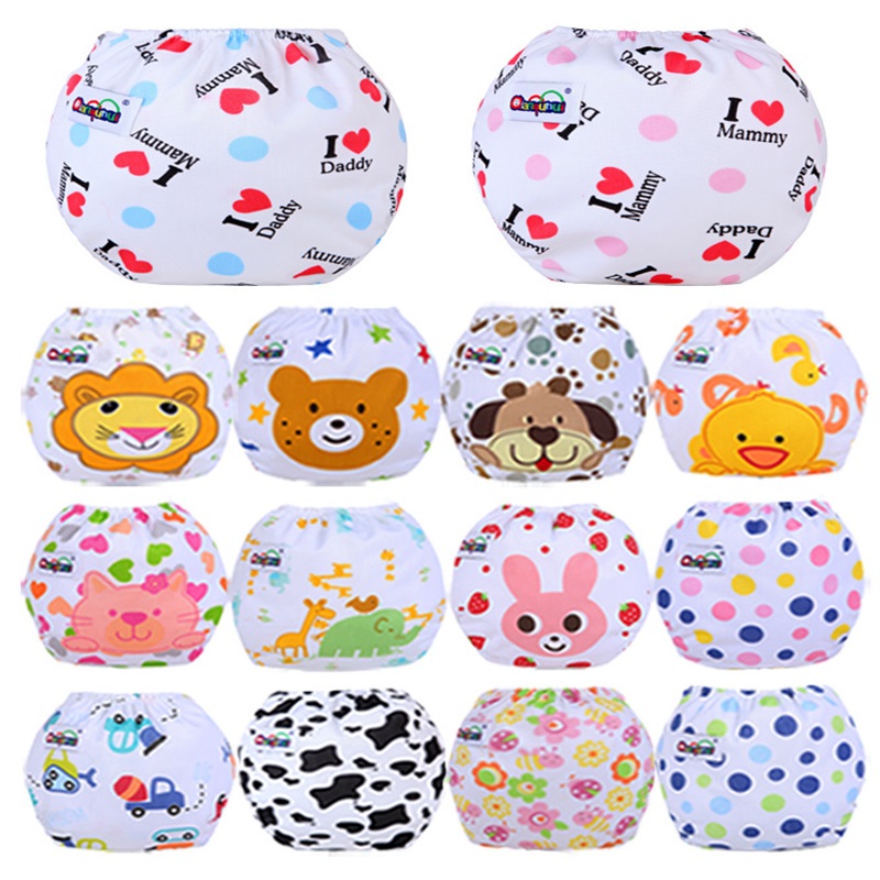 

Newborn Baby Cloth Diaper Reusable Nappies Training Pant Children Changing Cotton Free Size Washable 20221005 E3, Designs mix