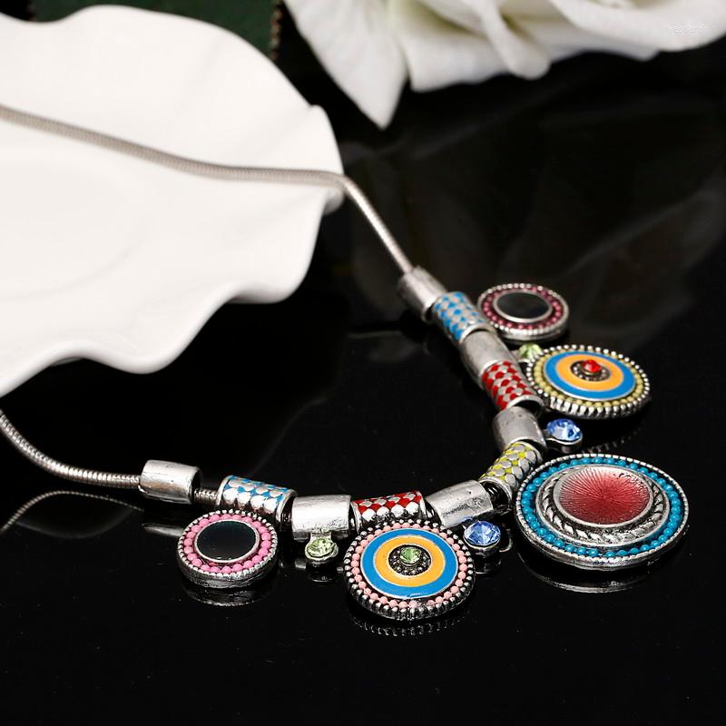 

Choker ZOSHI Trendy Necklaces Pendants Link Chain Collar Long Enamel Statement Bling & Fashion Necklace Women DIY Jewelry