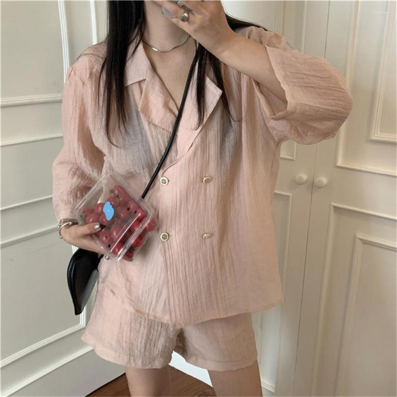 

Women's Tracksuits Alien Kitty 2022 Summer Loose Two Pieces Sets Suits Age-Reducing Casual Streetwear Shirts All Match Solid Women Shorts, Black shorts