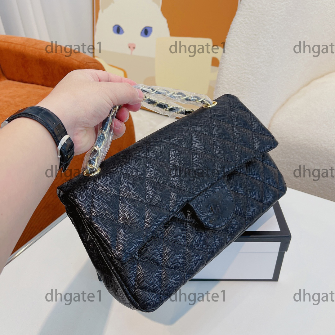 

Women Luxury Classical Designer Flap Square Bags Artwork Black Chain Shoulder Cross Body cosmetic Real Leather Classic Multi Key Pouch Portable Handbag 25cm