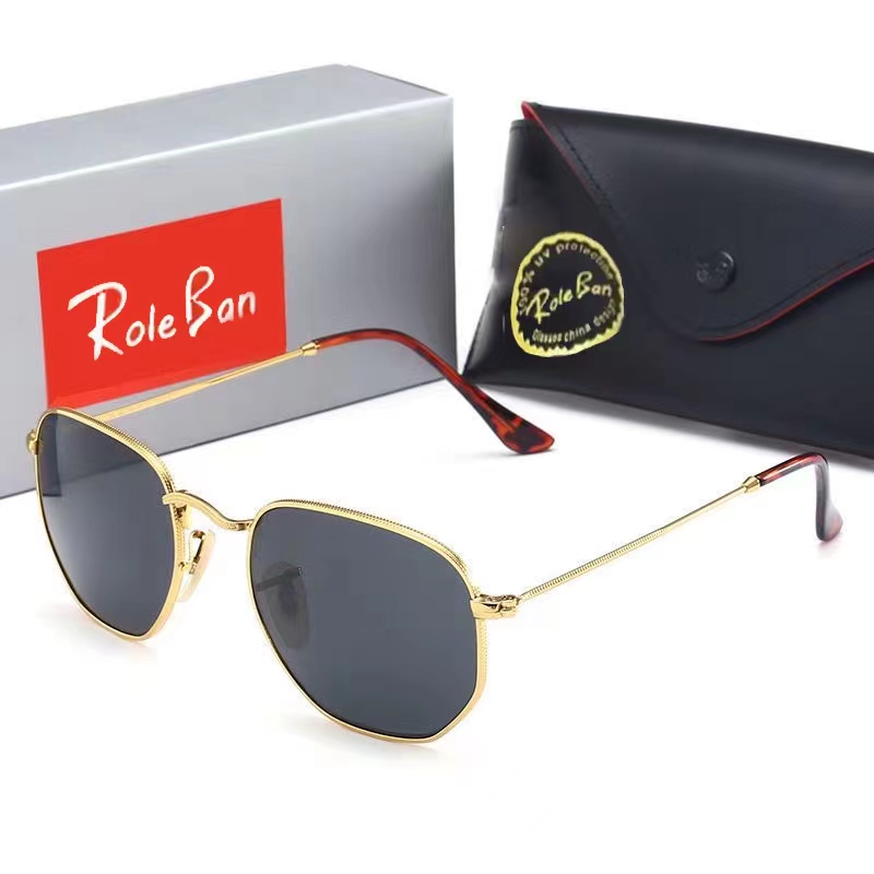 

Fashion designer Sunglasses Men Role Ban Classic Retro Pilot Frame Glass Lens UV400 Ray Band 3548 Bands Sunnies Protection Eyewear With Leather Case