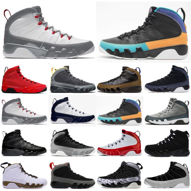 

2022 Men Basketball Shoes 9s jumpman 9 Particle Grey Change The World Chile Red University Gold Blue Olive Concordmens trainers sports sneakers size 7-13, As photo 25