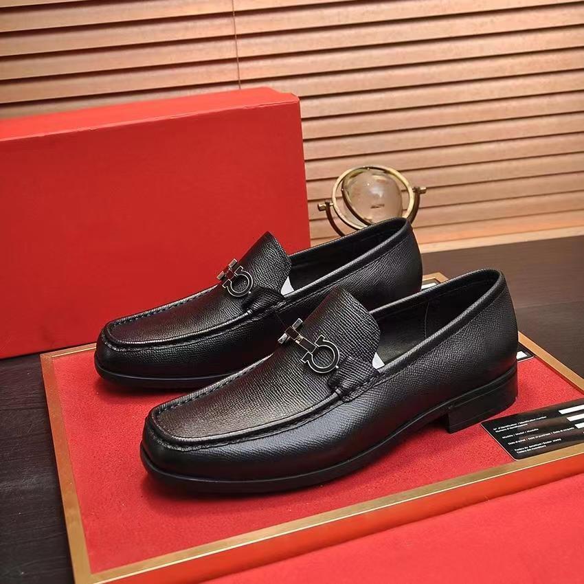 

Men's casual shoes OP04 Europe and the United States big leather high-end trade square fall business formal shoes, Customize
