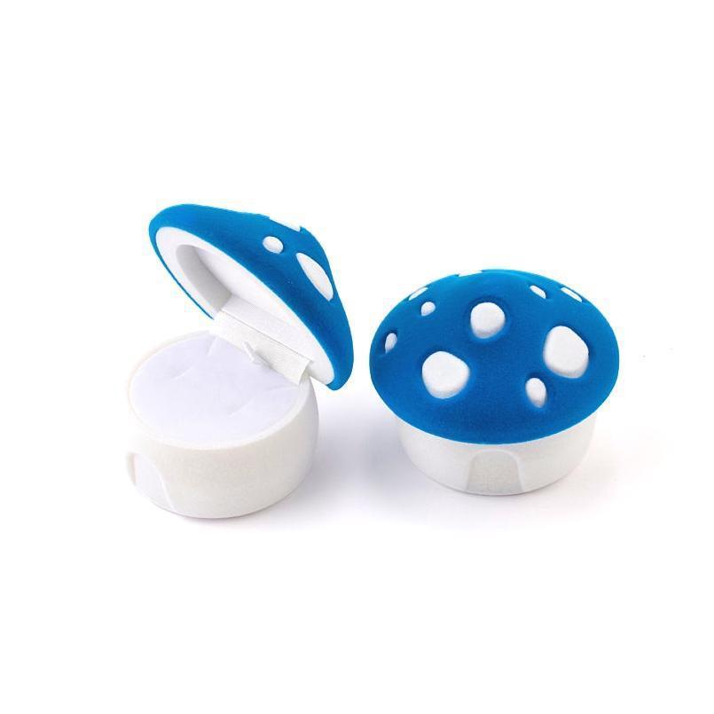 

Jewelry Boxes 1 Piece Lovely Mushroom Gift Box Holder Veet Wedding Engagement Ring For Earrings Necklaces Di Bdehome Otjwx