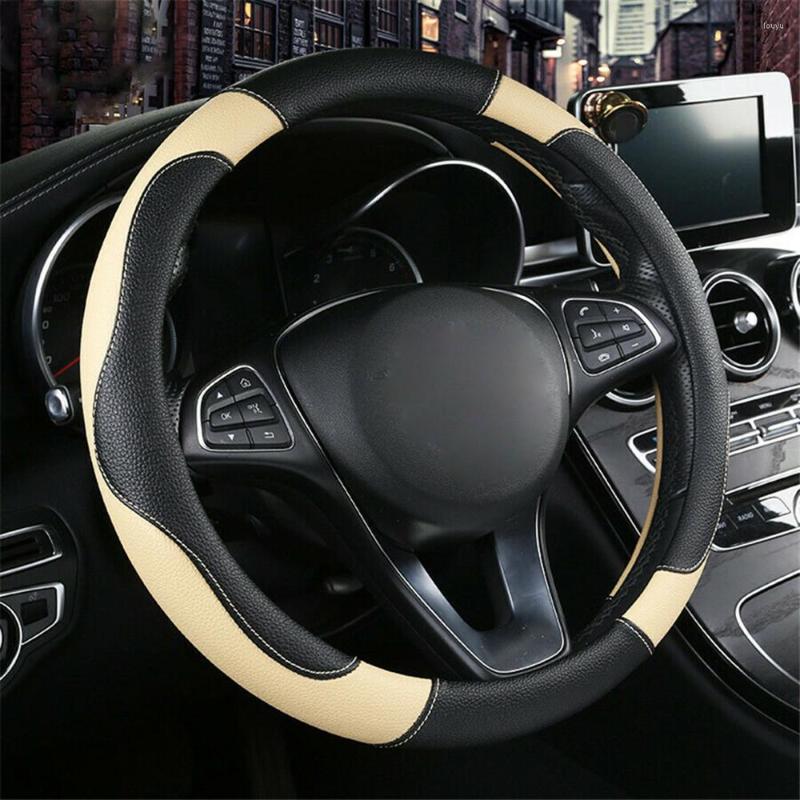 

Steering Wheel Covers Styling Cover Stitching Universal 1 Accessories Non-Slip