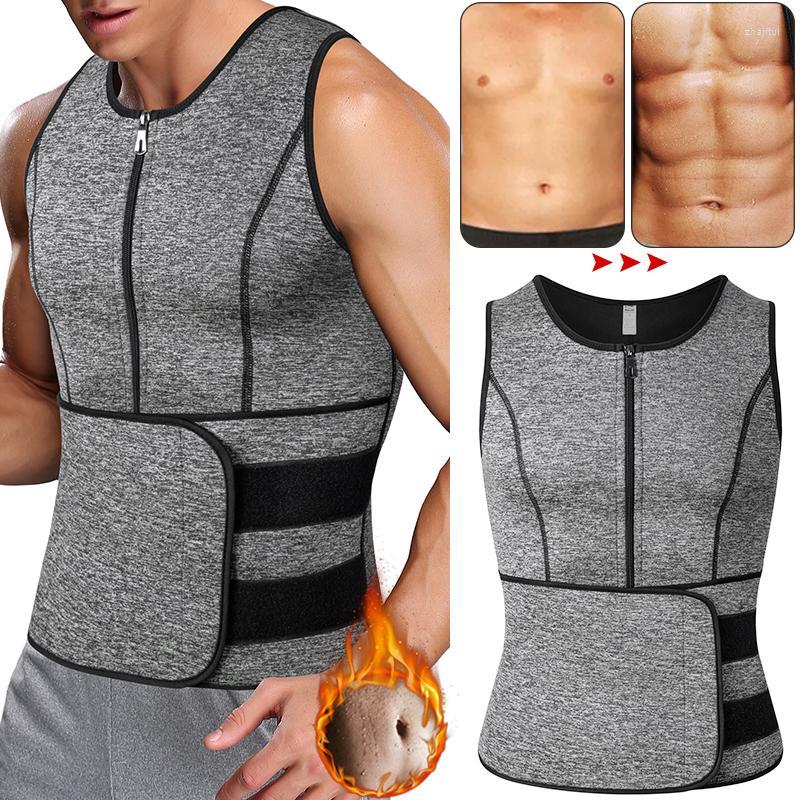 

Men's Body Shapers Men's Men Waist Trainer Abdomen Reducer Belly Slimming Shaper Sauna Vest Fitness Corset Burn Fat Shapewear Shirt
