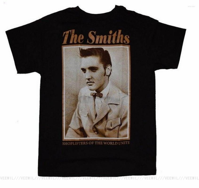 

Men' T Shirts The Smiths Men T-Shirt Alternative Rock Shoplifters Of World Unite TShirt Cotton Cool Tops O Neck Tee Shirt, Women red