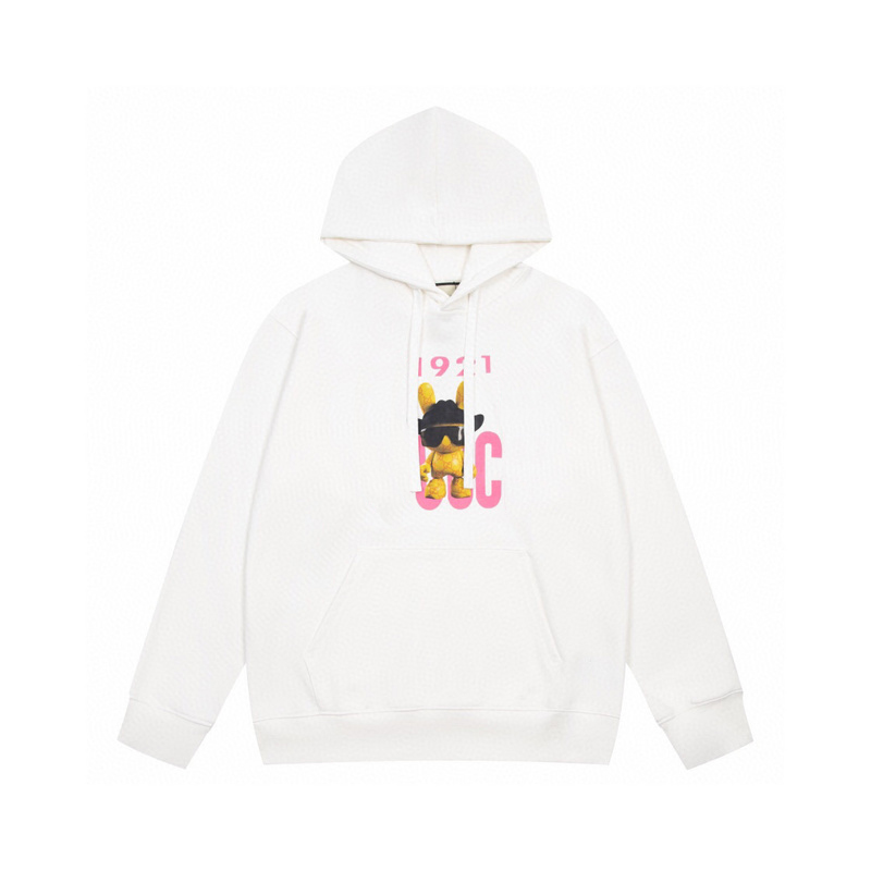 

22FW Europe Italy Doll Toy Print Hoodie Fashion Autumn Winter Skateboard Hooded Sweatshirt, Black